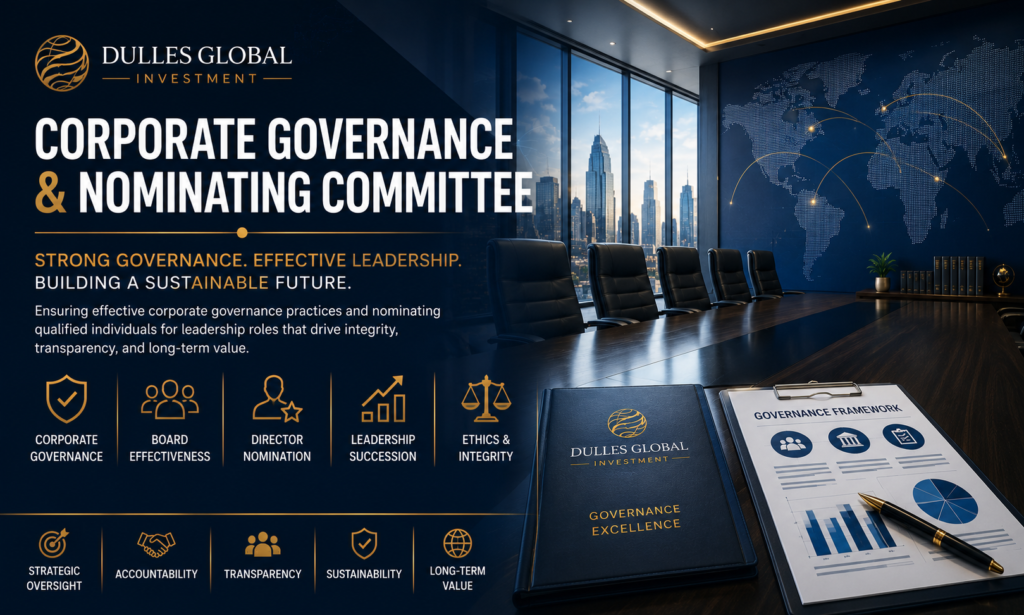 Dulles Global Investment Corporate Governance and Nominating Committee
